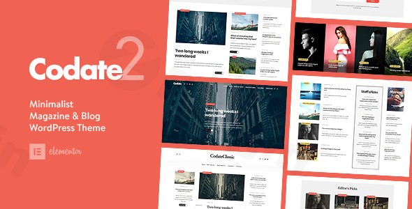 codate modern magazine and blog wordpress theme plugin - Download WordPress Themes in One Place​