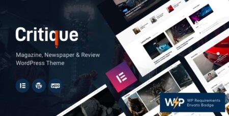 critique newspaper review magazine wordpress theme plugin - Critique - Newspaper & Review Magazine Wordpress Theme