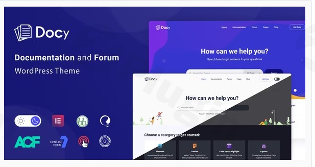 docy documentation knowledge base wordpress theme with helpdesk forum plugin - Download WordPress Themes in One Place​