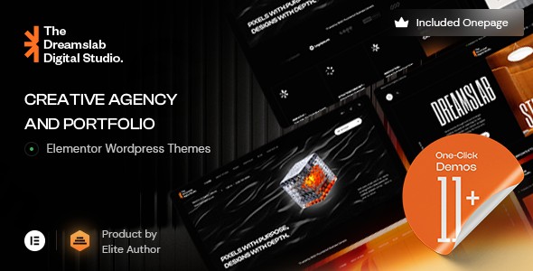 dreamslab creative portfolio agency wordpress theme plugin - Download WordPress Themes in One Place​