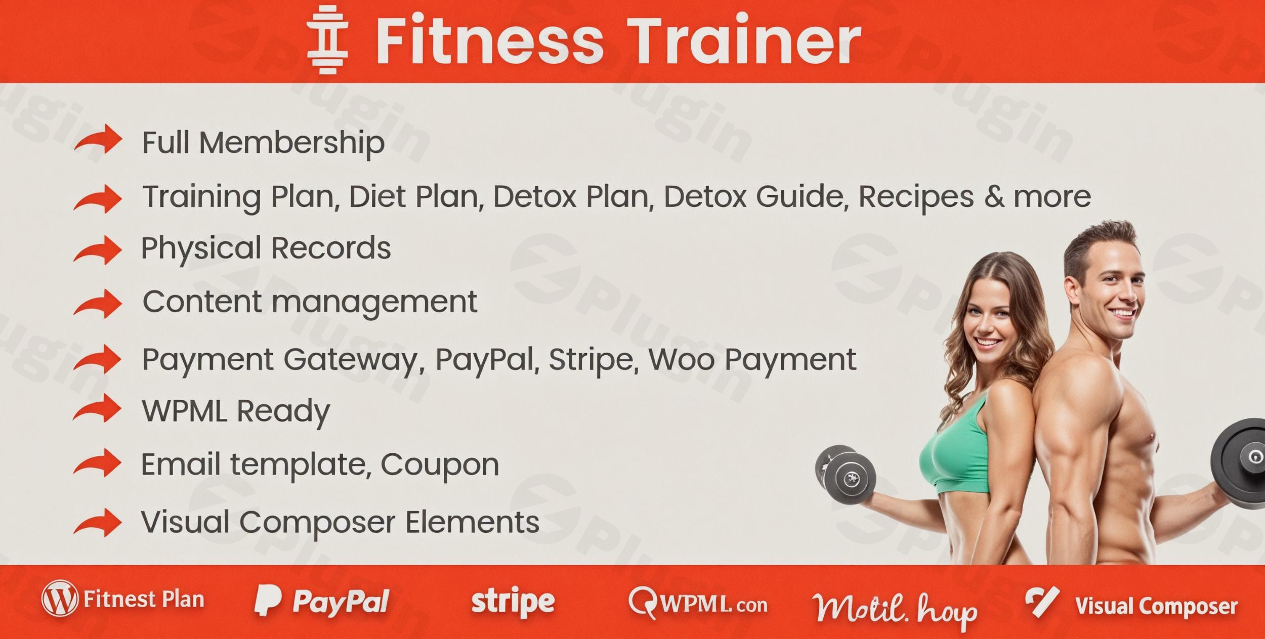 fitness trainer training membership plugin plugin - Download the Best WordPress Plugins in One Place​