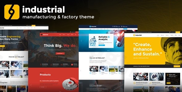 industrial corporate industry factory wordpress themes plugin - Download WordPress Themes in One Place​