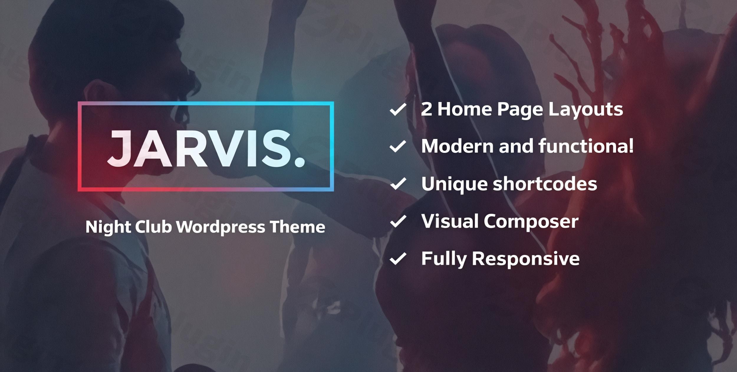 jarvis night club concert festival wordpress theme plugin - Download WordPress Themes in One Place​
