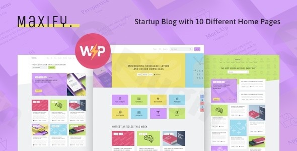 maxify startup business news wordpress blog theme plugin - Download WordPress Themes in One Place​