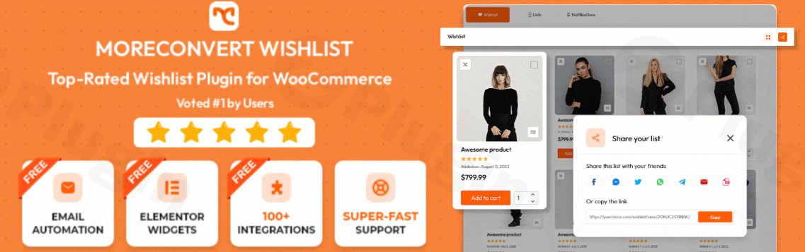 moreconvert wishlist for woocommerce premium plugin - Download the Best WordPress Plugins in One Place​