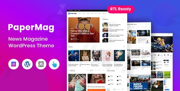 papermag news magazine wordpress theme plugin - Download WordPress Themes in One Place​