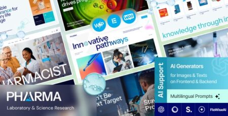 pharma laboratory science research wordpress theme plugin - Pharma - Laboratory & Science Research Wordpress Theme