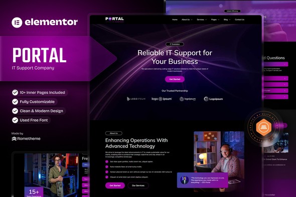 portal it company elementor template kit plugin - Download the Best WordPress Plugins in One Place​