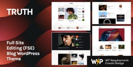 Truth – Full Site Editing (fse) Blog WordPress Theme truth full site editing fse blog wordpress theme plugin - Truth - Full Site Editing (fse) Blog Wordpress Theme