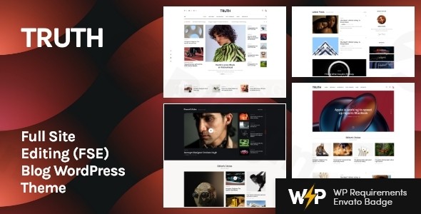 truth full site editing fse blog wordpress theme plugin - Download WordPress Themes in One Place​