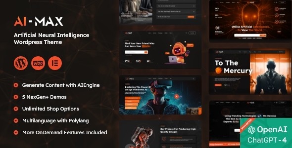 aimax ai agency wordpress theme plugin - Download WordPress Themes in One Place​