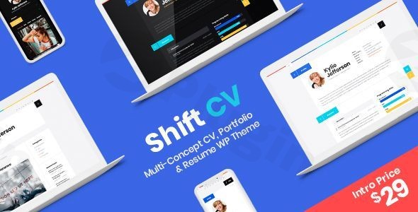 shiftcv blog resume portfolio wordpress plugin - Download WordPress Themes in One Place​