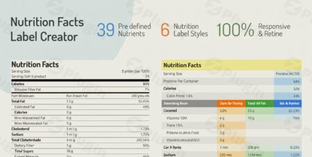 nutrition facts label creator plugin - Nutrition Facts Label Creator